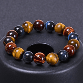 Bracelet Oeil de Tigre, Oeil de Taureau et Oeil de Faucon | Lithothérapie Stéphanie